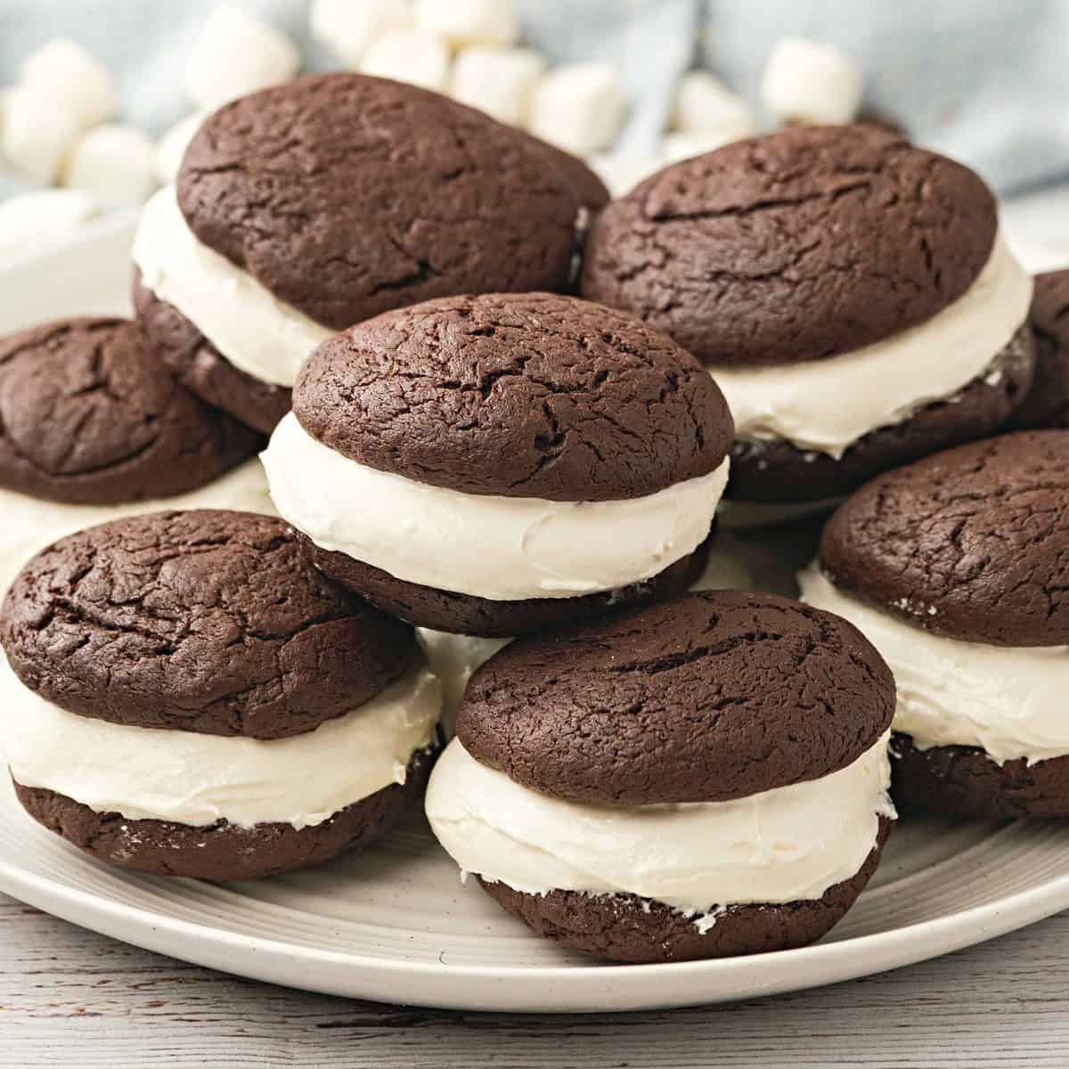 The Secret to Moist Devils Food Whoopie Pies: Buttermilk & Marshmallow